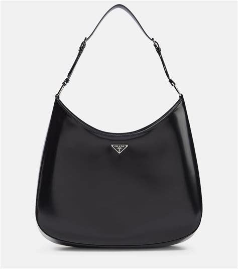 prada cleo maxi brushed leather shoulder bag|prada cleo bag price.